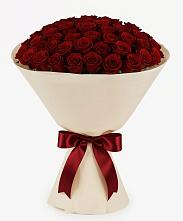 Букет 101 Бордовая роза Блэк Бакарра в Зелёном городе