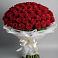 Букет 101 Красная роза Блэк Мэджик в Зелёном городе