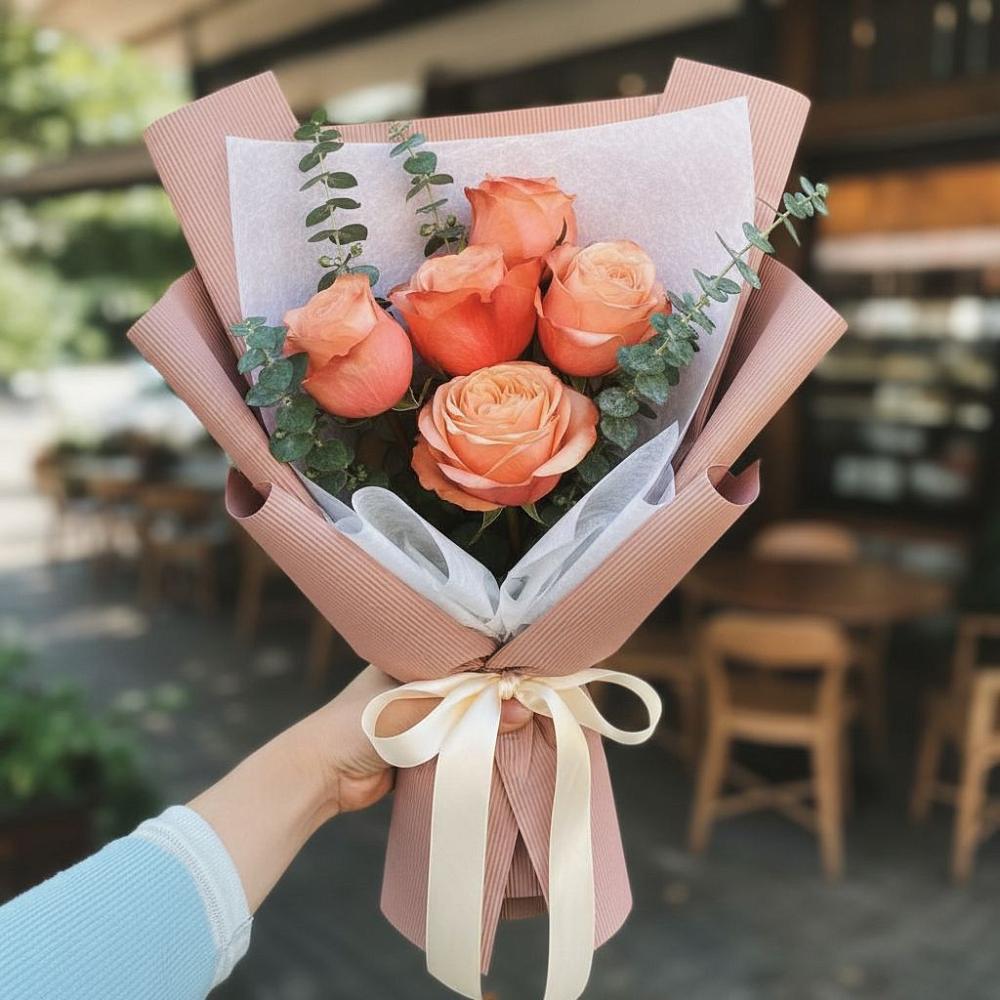 Букет цветов из: Розы в Зелёном городе