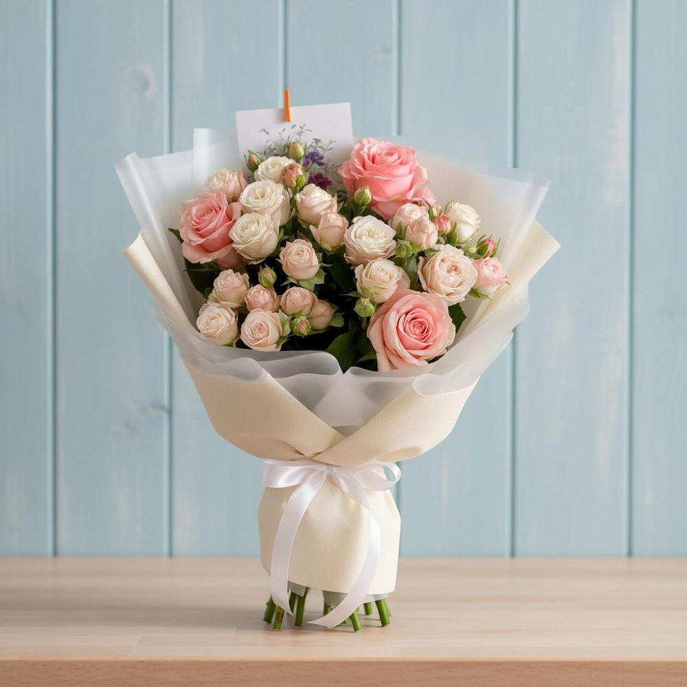 Букет цветов из: Розы в Зелёном городе