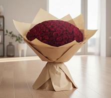 Букет 101 Красная роза #REPLACE_PRED# Зелёном городе