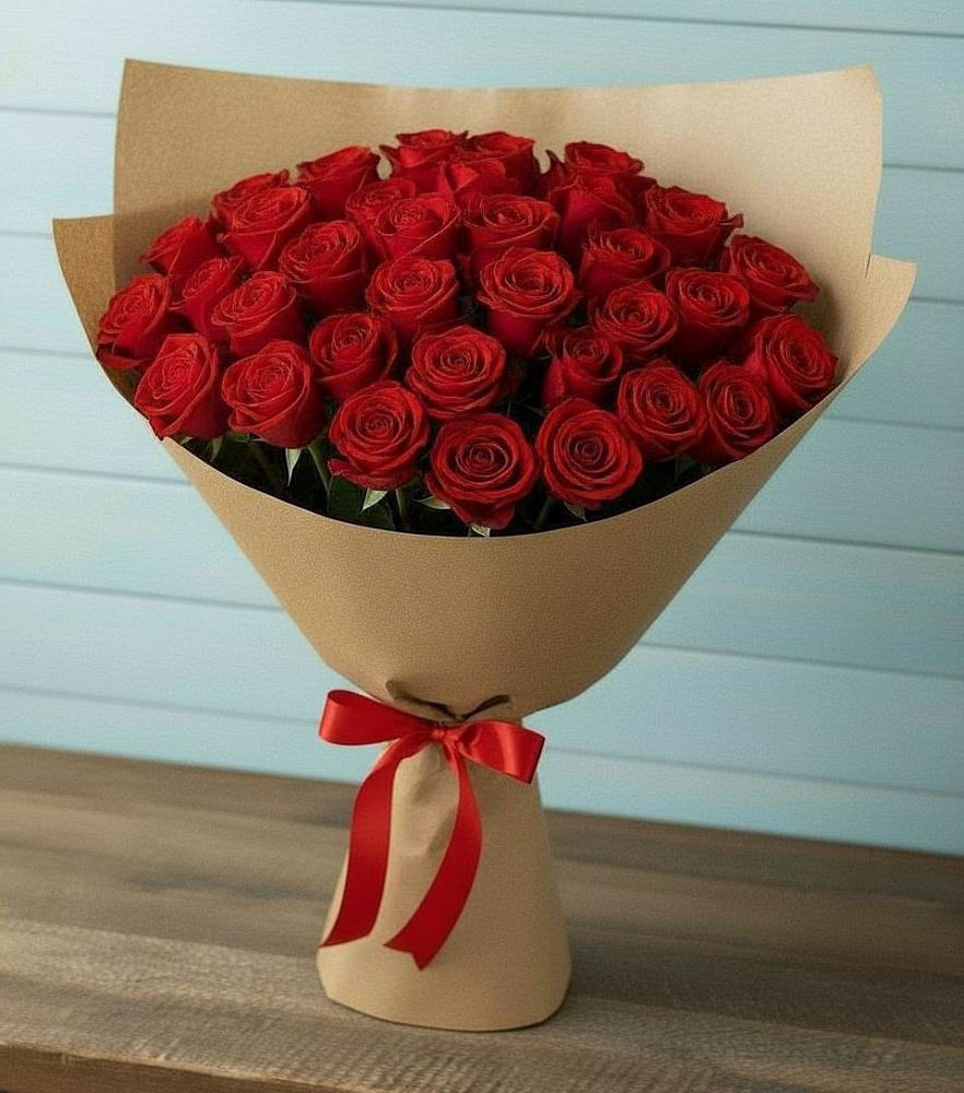 Букет Красные розы Милано в Зелёном городе