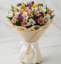 Букет цветов из:  Альстромерии #REPLACE_PRED# Зелёном городе