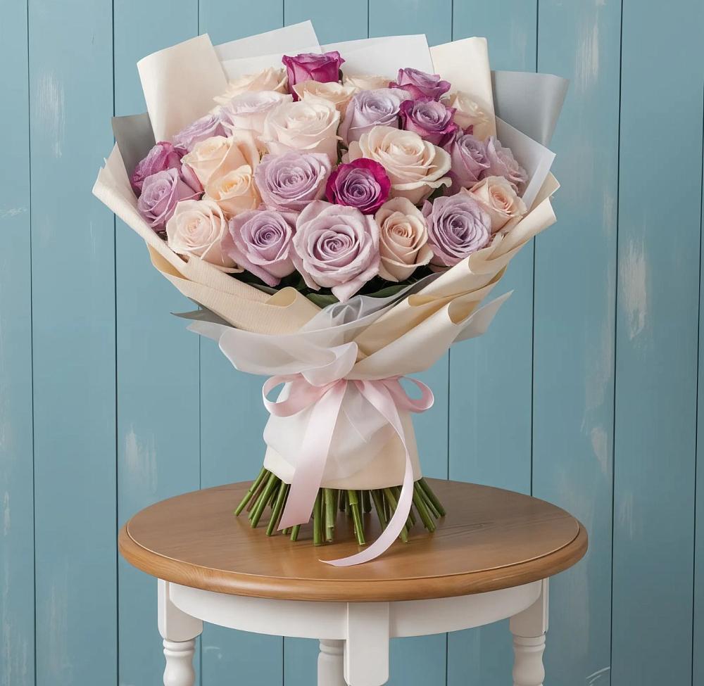 Букет цветов из: Розы в Зелёном городе