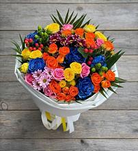 Букет цветов из:  Розы и Хризантемы #REPLACE_PRED# Зелёном городе