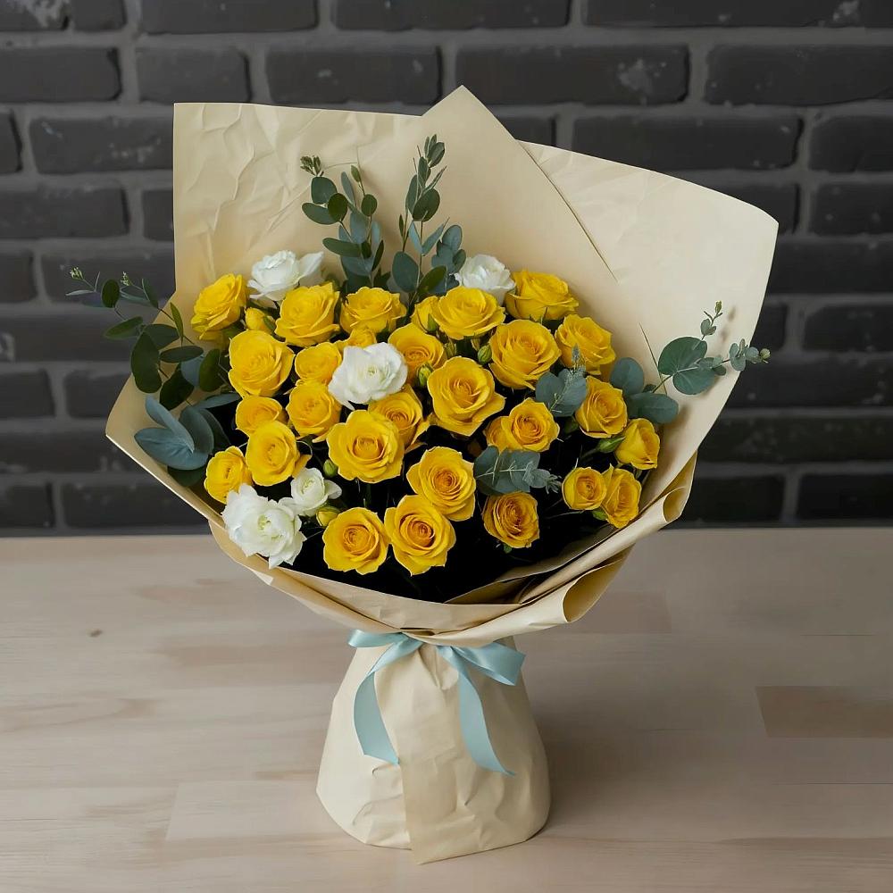 Букет цветов из: Розы в Зелёном городе