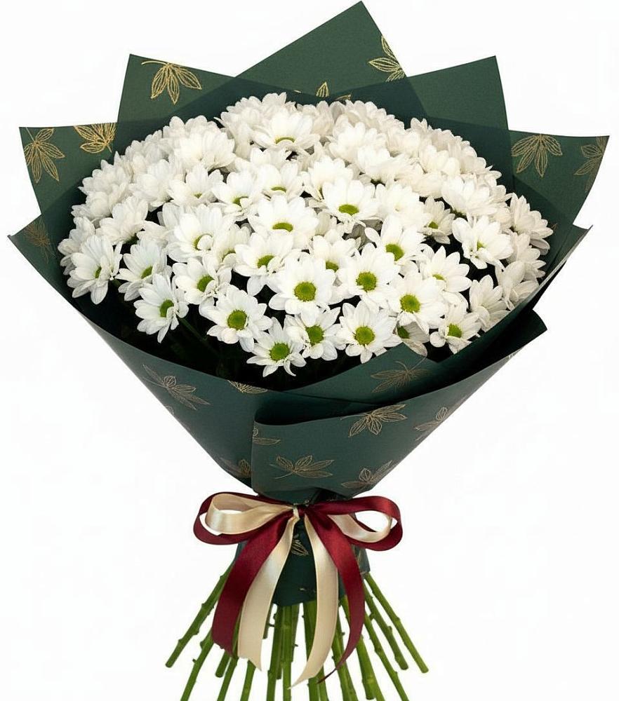 Букет цветов из: Хризантемы в Зелёном городе