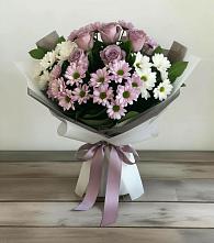 Букет цветов из:  Хризантемы и Розы #REPLACE_PRED# Зелёном городе