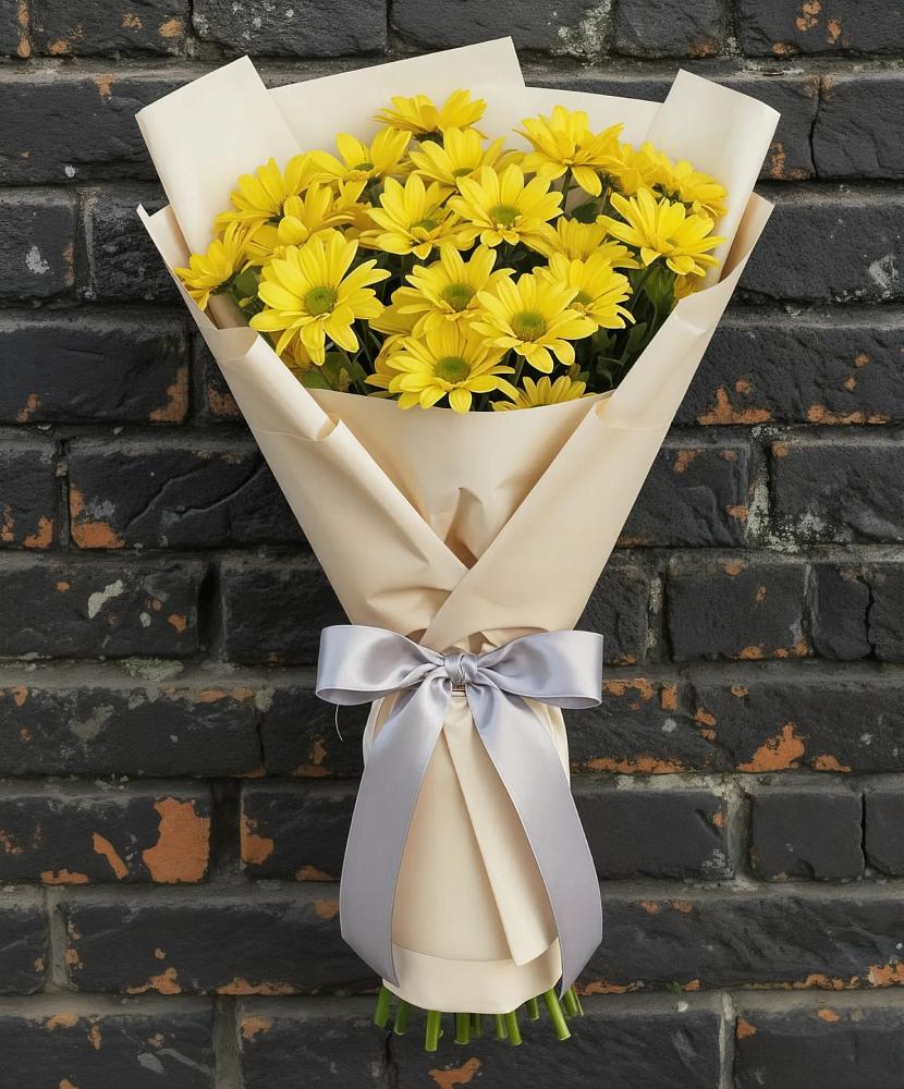 Букет цветов из: Хризантемы в Зелёном городе