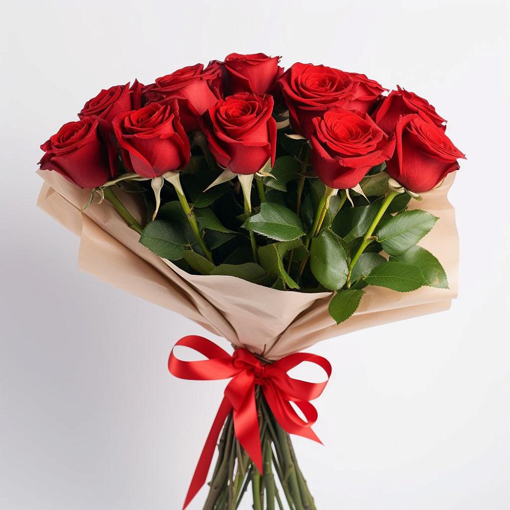 Букет 11 Красных роз Эдлесс Лав в Зелёном городе